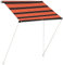 Xichuzi Toldo retráctil, Toldos Terrazas, Toldos Exterior, Toldo Lateral, Toldos Exterior Terraza, Toldos para Ventanas, Naranja y marrón 150x150 cm