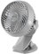HighFigh Cordless Clip-on Fan - Grey - Stay Cool With The Targeted Breeze - Rechargeable With Up To 7 Hours Runtime - Quiet Operation - Full 360 Degree Swivel - Weight: 317g (approx.)