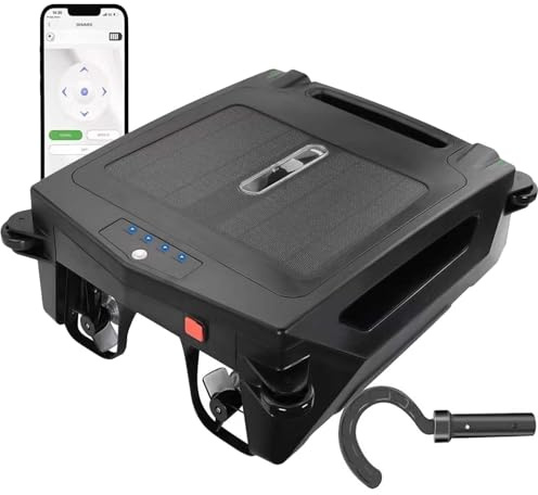 vnmudzeo Robot Nettoyeur De Piscine Solaire, Panier à DéBris De 4,1 L, Robot Nettoyeur De Surface De Piscine ContrôLé par TéLéPhone Portable, Indicateur LED