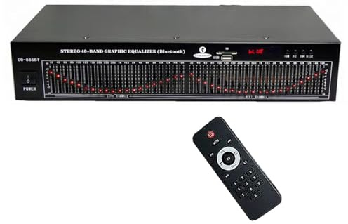 Dual 20-Band-Stereo-Equalizer, Digital Audio Effects Controller Mit 5.0 Bluetooth & Fernbedienung, HiFi-Home-eq-Tuning-Equalizer, Rauschreduktion Für Aufzeichnungsstudios