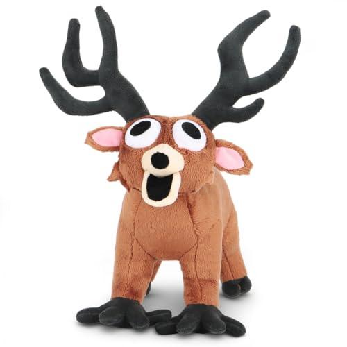 Kouipoie 99 Nights In The Forest Plüschtier,Das Deer Bösewicht Plüschspielzeug Aus Dem Spiel,Weiches Kuscheltier Für Kinder & Erwachsene,Cuddly Plushie Geschenk Für Halloween & Geburtstage. (11.7in)