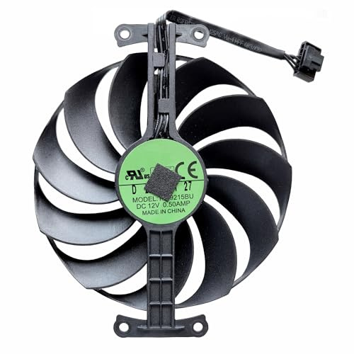 Graphics Card Cooling Fan Compatible with Asus RTX 3050 RTX 3060 RX 6400 | 95mm 12V T129215BU CF1010U12D FDC10U12D9-C Compatible with Asus Phoenix GTX 1650