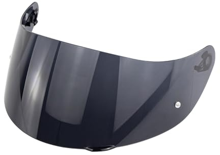 Shkalacar Motorrad Windschutzhelm Visier Ersatz für AGV K1 K3SV K5, Integralhelm Schutzschild Visier Ersatz (Schwarz)