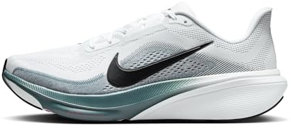 NIKE Men's Air Zoom Pegasus 42 Street Running Shoes, White Black Mineral Slate Hyper Pink, 11 UK
