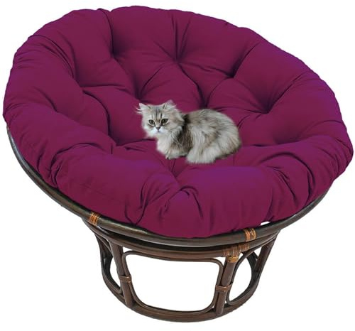 HLTQL Papasansessel Kissen Outdoor，Polster FüR Korbsessel Rund，Korbsessel Kissen Rund，Sitzkissen Rund Outdoor GartenmöBel，Sitzkissen HäNgesessel Outdoor Wasserdicht(#14,80x80cm)