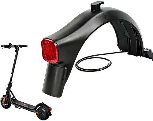LEWFECBO Hinterer Kotflügel für Elektroroller, passend für Segway,fur NinebotF2/F2 Plus/ F2 Pro, mit Bremslichthalter, Kotflügelhalter, Halterung, Rückleuchten & Schlammklappen