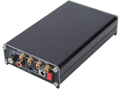 Zunate HiFi-Leistungsverstärker, 2 X 315 W, Klasse-D-Stereoverstärker, 2-Kanal-Stereoverstärker, 3,5-mm-Eingangsbuchse, Gehäuse aus Aluminiumlegierung, für Heimkinoanlagen und