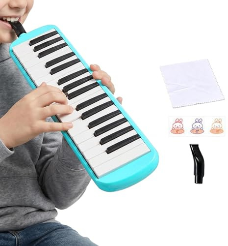 Buhygn Tastiera Pianoforte A 32 Tasti | 32 Tasti Giocattoli A Percussione Per Principianti Con Tubo Lungo Morbido - Strumenti Musicali | per Adolescenti, Ragazzi, Uomini, Istruzione, Aula, Casa,