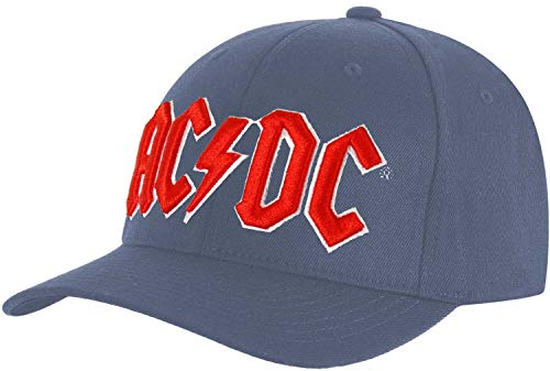 Rocks-off Ac/Dc - Baseball Red Logo (Denim Blue) (Cappellino) Merchandising