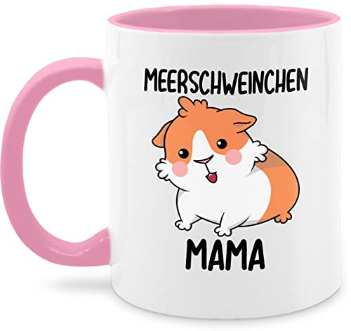 Tasse Tassen 325ml - Statement - Meerschweinchen Mama - 325 ml - Rosa - meerschweinchentasse kaffetassen sprüche statements guinea pig teetasse statement-tasse mit meerschwein kaffeetasse