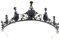 Minkissy Hochzeitskrone Schwarz Hochzeit Diademe Strass Krone Königin Krone Tiara Stirnband Barock Krone für Brautfrau