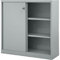Bisley LIGHT Schiebetürenschrank ECO, 3 Ordnerhöhen, Silber