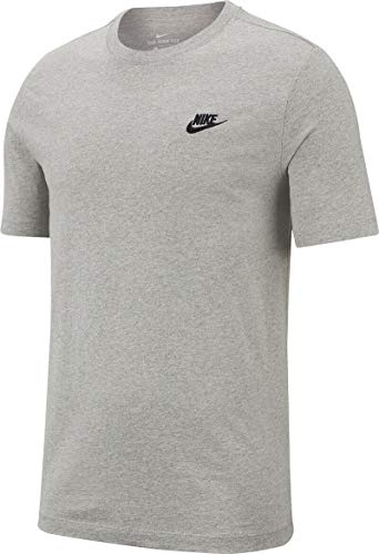 NIKE Herren T-Shirt M NSW Club Tee AR4997 064 Grau, Größe:M, Farbe:063 Grau