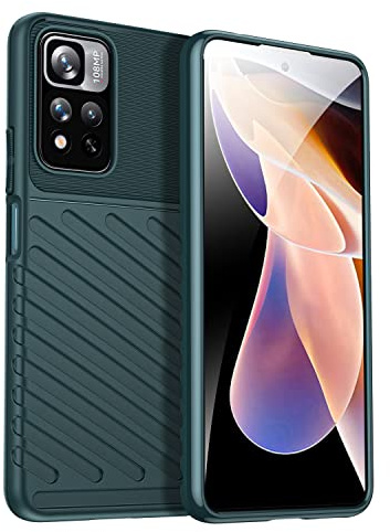 TingYR Cover per Xiaomi Poco M4 PRO 5G, Ultra Sottile di Gomma, Ottima Cover Antiurto TPU Flessibile, Custodia Case per Xiaomi Poco M4 PRO 5G Smartphone.(Verde)