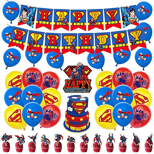 Deko Geburtstag Superman Geburtstag Deko Superman Luftballons Avengers Luftballons Superhelden Party Geburtstagsdeko Rächer Girlande Avengers Kuchendeckel
