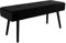 LEBENSwohnART Elegante Bank BISKY schwarz Samt ca. 100cm