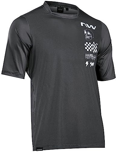 Northwave Herren X T-Shirt, Schwarz/Weiß, S