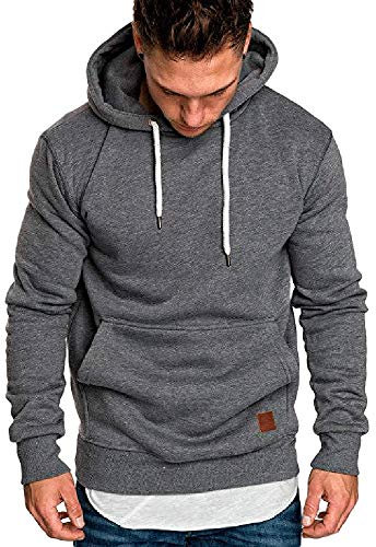 Trikot Herren O-Ausschnitt Langarm Baumwoll Atmungsaktive Tshirt Herren Polo All Blacks Rugby Herren Thisirt Funktionsshirt Funktionsshirt Tshirts Männer Pack 41502-Dunkelgrau XL 41502
