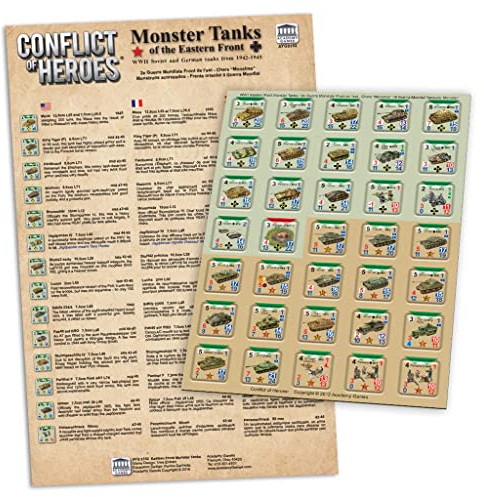 Academy Games | Conflict of Heroes Monster Tanks on The Eastern Front Expansion | Board Game | Ages 14 and Up | 2-4 Players | English Version