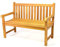 SONLEX Holzbank 2-Sitzer aus Teak Holz behandelt - Gartenbank Sitzbank 120 cm – hochwertig massiv – Reine Handarbeit – wetterfest Gartenmöbel