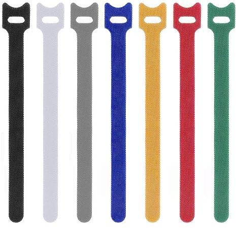 Cable Ties,70 pcs Reusable Cable Tie Cable Straps Cable Tidy Clips Hook and Loop Fastening Wire Wrap,for Tablet Laptop PC TV Home Office Electronics,150 * 10mm