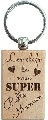 Ernestine - Porte clés belle maman - cadeau belle mère porte clefs - cadeau femme fête des mères et belle-mère - cadeaux original belle-mère - idée cadeaux porte clef - maman