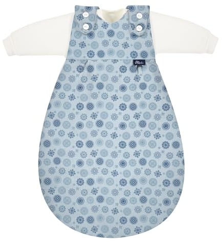 Set Alvi Baby Mäxchen Schlafsack mit Stoffwindel Blaubär/Alvi Außensack & zwei Alvi Innensäcke/Ganzjahresschlafsack mitwachsend