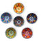 Kleine Bunt Dipschalen, Keramik Dip Schälchen, Tapas Schalen Set, Handgefertigte Servierschalen, Dipschalen 6er-Set, Snackschalen & Dipschalen, Sojasauce Schälchen - 100 ml, Ø 8cm