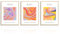 Dazzlewall Inspirierende Spirituelle Wandbilder Bunte Abstrakte Ästhetische Leinwand Bilder für Schlafzimmer Wohnzimmer Deko 30x40 cm 3er Set Ohne Rahmen