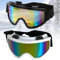 BDSHUNBF 2 Pcs Skibrille Snowboard Brille für Brillenträger Herren Damen Erwachsene Jugendliche, Snowboardbrille Snowboard Skibrille,Skibrille für Brillenträger, Geeignet zum Snowboarden