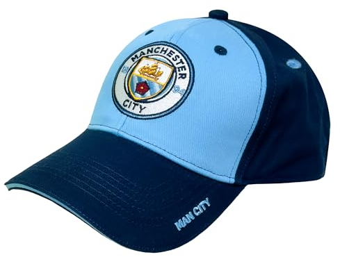 Fan Ink Manchester City Cap, lizenzierte Man-City, verstellbare Snapback-Mütze, 1 Bezug ohne Logo, Einheitsgröße