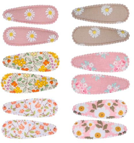 NTRUXZP 12 pezzi/6 paia Mollette per Capelli Bambina, Fermagli Per Capelli Per Bambini E Bambine Graziosi Fermagli Per Capelli Fatti A Mano Per Neonati E Bambini Piccoli