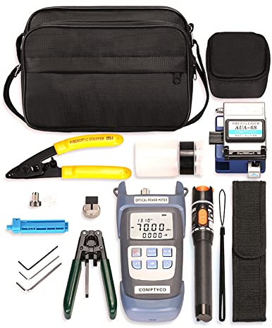 Simpls Kit D'Outils à Fibre Optique FTTH avec Couperet à Fibre -70- + 10DBm Compteur de Puissance Optique Localisateur de DéFaut Visuel 10Mw