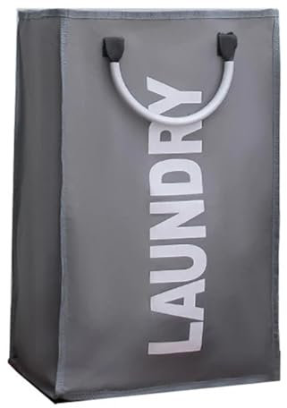 Large Collapsible Washing Laundry Basket Bag, Large Divided Hamper Laundry Bags Clothes Storage Handle Hamper for Laundry, Laundry Washing Bag