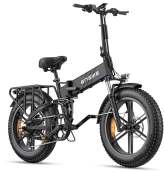 ENGWE ENGINE PRO 2.0 Electric Bicycle for Adults, 52V 16Ah Removable Battery, 20 x 4.0 Inch Fat Tyres (Black)