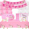 Joollurm 58Pcs Unicorn Party Supplies, Kids Unicorn Birthday Party Decorations Set, Included Plates, Tablecover, Banner, Cups, Napkins and Balloons Decorations for Girls