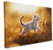 druck.de Keilrahmen Katzen und Hunde Motive, Wandbild auf Künstler Leinwand, hochwertiger Kunstdruck, Stabiler 2cm Holzrahmen mit kratzfestem 280g Canvas - Weiße Katze, 45x30 cm - Quer