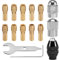 Juego de 15 portabrocas compatibles con Dremel, 4486 portabrocas para Dremel, juego de portabrocas de latón de repuesto de 0,8 mm hasta 3,2 mm, repuesto 4486, portabrocas de cambio rápido