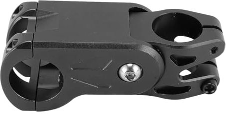 FILFEEL Verstellbarer, Stoßdämpfender, Leichter Rennrad-Mountainbike-Vorbau mit CNC-Bearbeitung, Dämpfende Federung, für Tourenräder, Kompatibel mit 28,6-Gabel ohne Gewinde (Black)