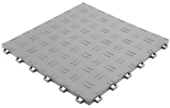 Azulejos de garaje entrelazados de 12 x 12 x 0.5 pulgadas, paquete de 50 azulejos antideslizantes con textura de doble cara