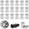 Tuercas de rueda m12x 1,5, llantas de acero, 60°, cerradas,tuerca cónica,tuercas cromadas,tapas con Ford Toyota,Hyundai,Kia, Mazda,21 unidades, universal para tuercas de coche