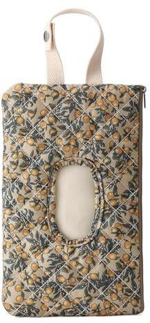 TIAASTAP Taschentücher Box Stoff mit Aufhänger – Feuchttücher Box Baby Windelvlies | Tissue Tasche für Feuchtes Toilettenpapier