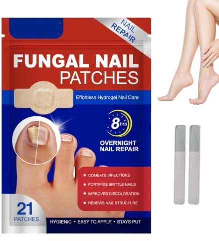 Velcura Fungal Nail Patches, Fungal Nail Patches, Extra Strong Nails Fungus Treatment for Toenail & Fingernail, Gentle & Safe (1Pack)