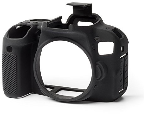 easyCover - Silikon Kameratasche - Schutz für Ihre Kamera - Canon 800D/T7i - Schwarz