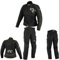 DAMEN MOTORRADKOMBI JACKE + HOSE - AUS TEXTIL/CORDURA für Motorrad Biker Chopper Cross (L)