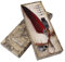 Federkiel-Stift-Set, Federhalter mit Federn und Tintenflasche (keine Tinte), 5 Schreibfedern in Geschenkbox (rot),Bürobedarf