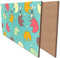 wandmotiv24 Garderobe Elefant gemusterten Hintergrund Querformat - 69x40 (BxH) - Dekorfolie Wandgarderobe, inklusive Garderoben-Haken, Kleiderhaken, Set M0987