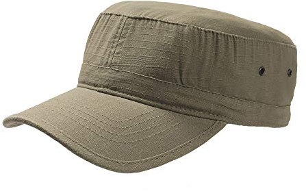 Atlantis - Army - Cappellino con Visiera Modello Militare - Adulti/Unisex (Taglia Unica) (Verde)