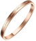 AURSTORE® Bracelet Jonc Fin en Acier Inoxydable 316L avec Message de Fais de ta Vie Un rêve et tes rêves Une réalité Largeur 4 mm Couleurs au Choix (Or Rosé)