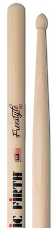 Vic Firth American Concept Freestyle 5B Baguettes, Bout en Bois